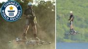Guiness Record – Man Flies 905 Feet On A Real Hoverboard