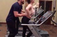 Awesome Couple Treadmill Dancing