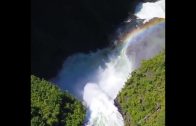 A Beautiful Waterfall Shot With A Drone